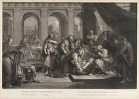 KG 13128
<br/>
De voetwassing door Jezus.
<br/>
<em>Chereau, Jacques de jongere (1688-1776)</em>